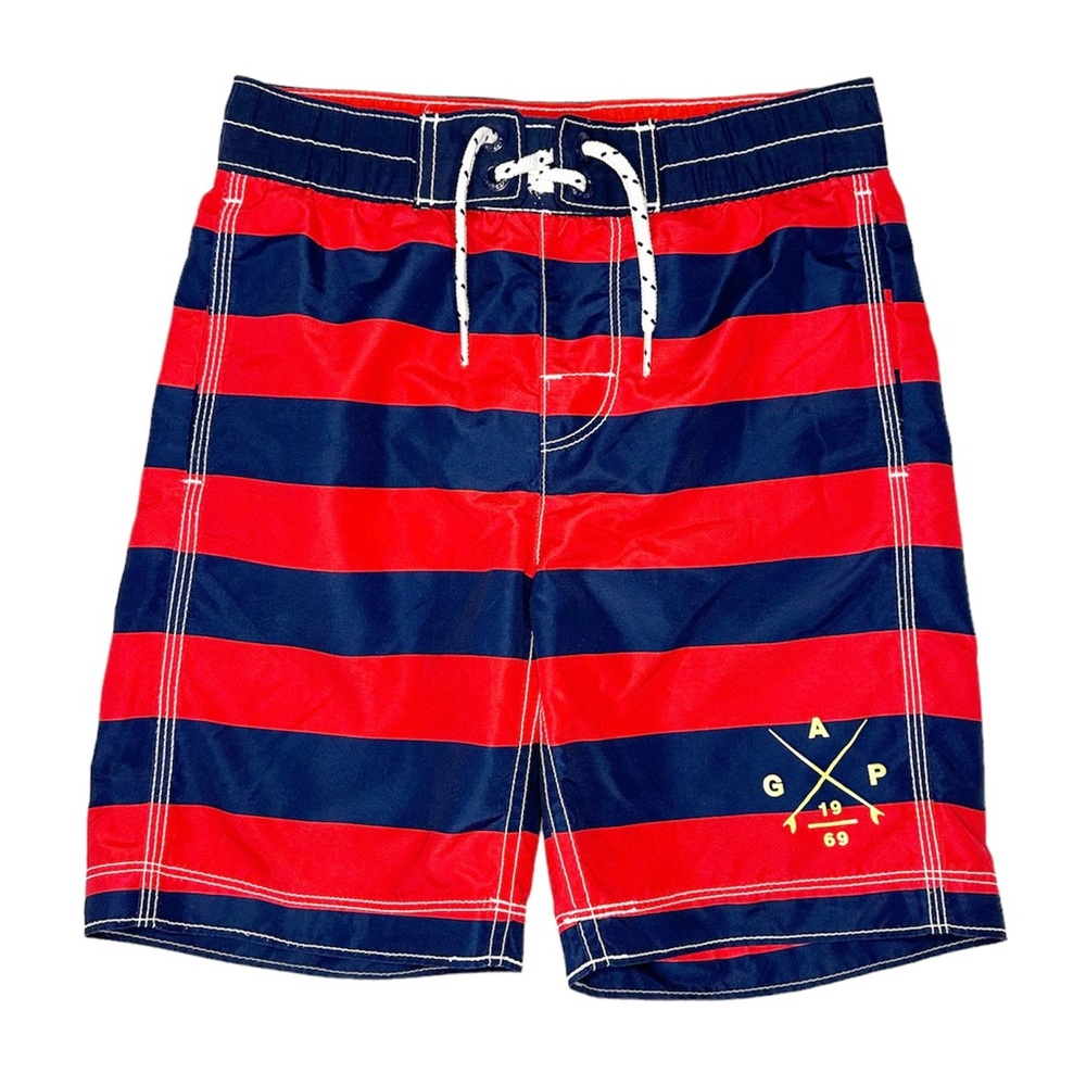 Gap Striped Swim Trunks Size Small (6/7)